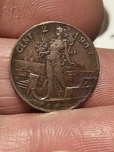 Moneta centesimi italia - moneta, 2