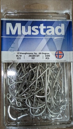 Mustad shaughnessy jig hooks - mustad, o'shaughnessy