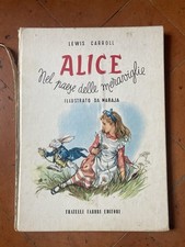 Libro Alice Nel Paese Delle Meraviglie Lewis Carrol 1953 Illustrazioni Maraja 