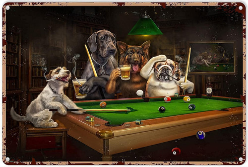 Poster arte cane divertente