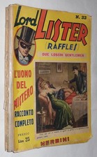 Lord Lister Raffles L'Uomo del Mistero nr.23/35 - Lotto 13 racconti Nerbini 1947