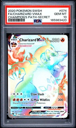 Psa charizard vmax 074 073 - psa, 074/073