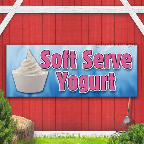 Insegna striscione yogurt soft - striscione,