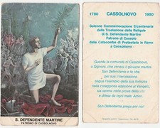 CASSOLNOVO - PAVIA - S. DEFENDENTE MARTIRE - PATRONO - COMMEMORATIVA -18632-