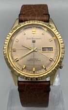 Raro orologio Seiko Sportsmatic 5 21 Jewels Diashock 6619-9000 lunetta scanalata oro