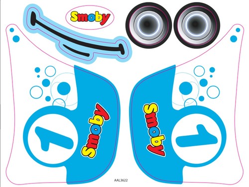 Smoby ricambio adesivo sticker - smoby,