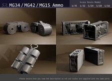 MG34 MG42 MG15 (MG 34 MG 42 MG 15) Munizioni (munizioni)- 1/24 1/18 1/16 modello resina