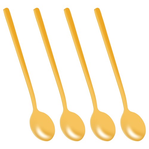 4pcs set forme ronde - ronde, cuillere
