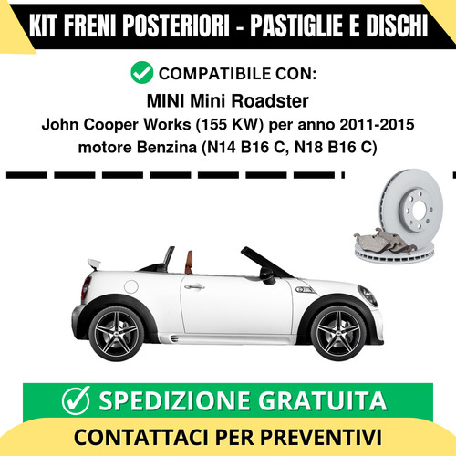 Kit freni posteriori per mini - posteriori,