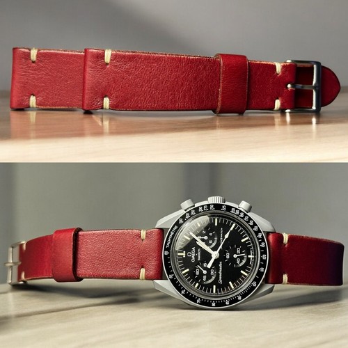 20mm genuine bordeaux leather - 20mm,