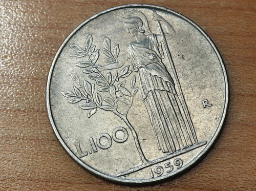 1959 italy 100 lire 96 - km#, 96.1
