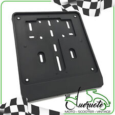 PORTATARGA MOTO SUPPORTO UNIVERSALE IN PLASTICA NERO PER SCOOTER CROSS E ENDURO