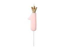 CANDELA numero 1 ROSA con