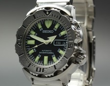 [Quasi come nuovo] Orologio Uomo Seiko SKX779 7S26-0350 Nero Monster Divers 42mm AT GIAPPONESE