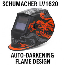 MASCHERA SALDATURA SCHUMACHER FILTRO AUTOMATICO VISIONE CHIARA LV1620