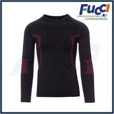 MAGLIA TERMICA UOMO 240GR MANICA LUNGA TECNICA SPORT LAVORO RUNNING INTIMA CORSA