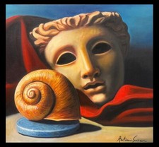 Antonio Sciacca olio su tela