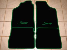 Tappetini Per Auto Citroen Saxo Nero Rün 1995-2003 4 Pezzi Nuovo