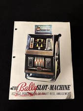 Bally Money Honey Slot Machine pagina brochure a colori con simbolo bobina pagina frequenza