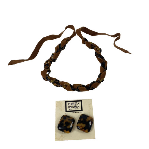 Set orecchini clip collana