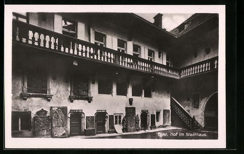 Eger cortile nella - eger,, di
