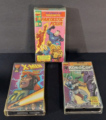 Lotto nastri vhs - di, marvel