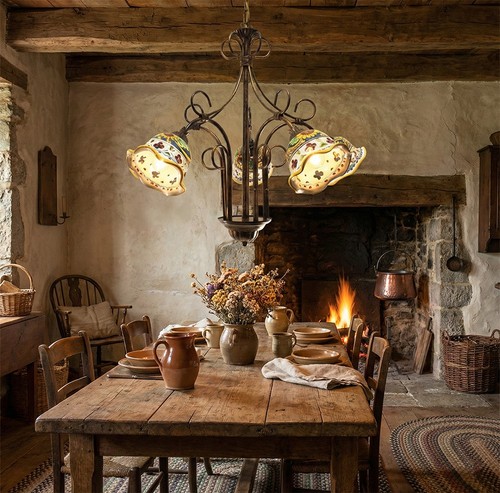 Lampadario ceramica - lampadario, in