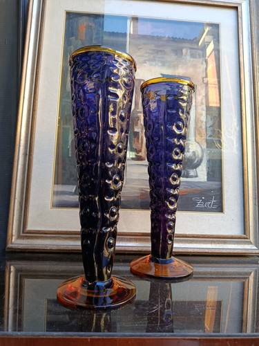 Coppia vasi murano - vasi, 46cm