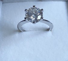 Anello Solitario Argento