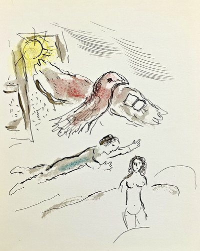 Lithographie marc chagall 1973 - chagall,