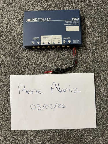 Soundstream svx2 crossover - svx2,