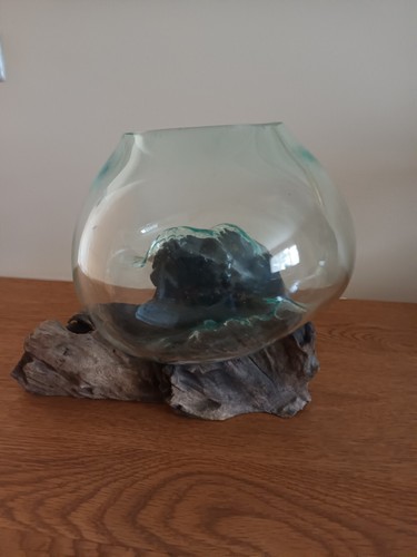 Molten glass bowl gamal - glass, on