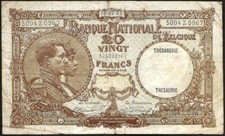 Belgio - Banconota Di 20
