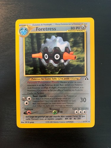 Carte pokémon foretress - pokémon, :
