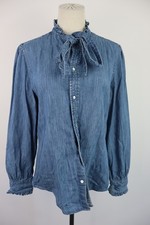 POLO RALPH LAUREN CAMICIA DONNA TG 10 WOMAN SHIRT CASUAL VINTAGE COTONE COTTON