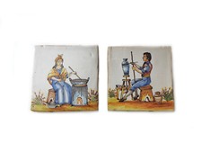 Piastrelle antiche XIX secolo