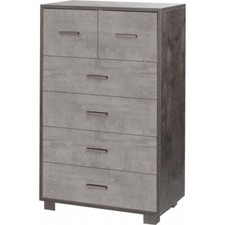 Como 6 Cassetti 110 cm Nero