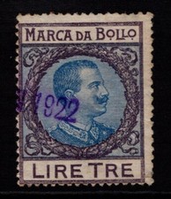 Italy 1910s 3 Lire Used -