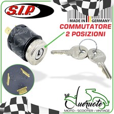 BLOCCHETTO CHIAVE ACCENSIONE QUADRO UNIVERSALE 2 POSIZIONI PER AUTO E MOTO EPOCA