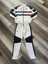 Puma BMW Motorsports Tuta Uomo Track Jacket + Felpa Bianco Nero Medium
