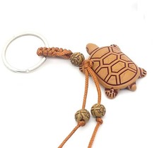 Portachiavi auto tartaruga portafortuna in resina uomo donna casa borsa zaino