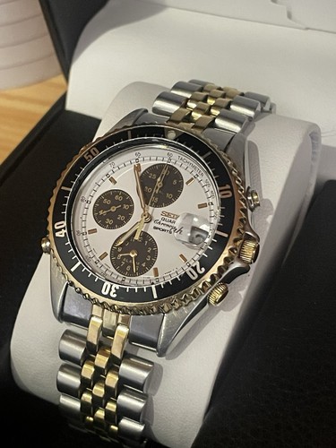 Seiko panda chronograph sports - seiko,