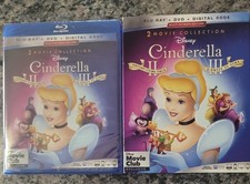 Cinderella II & Cinderella III (Blu-ray + DVD W/Slipcover) NEVER TRUST STOCK PIC