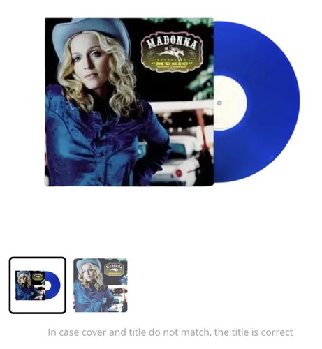 Madonna music blue - madonna, lp