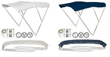 TENDALINO BARCA 3 ARCHI ALTO COLORI BLU BIANCO CAPOTTINA PARASOLE
