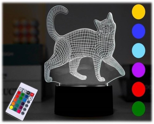 Lampada led cambiacolore - 3d,