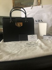 prada saffiano Borsa A Mano Nera