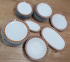 SERVIZIO PIATTI DA 6 PORCELLANA WINTERLING ROSLAU BAVARIA 22 PEZZI ANNI '70.