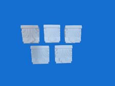 CAPITELLO IN GESSO -Mini- (5 pezzi) (Prodotto laccato bianco)