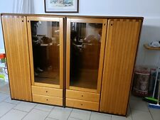 Armadio Espositore Da cucina O Soggiorno In Pregiato Legno E Vetro 